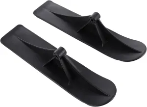 1 Pair Snow Sled Ski Scooter Kit - Black Pp Ski Attachment for Kids and Adults | Snow Scooter Conversion Kit for Outdoor Winter Sports | Replace Wheels to Create High-Performance