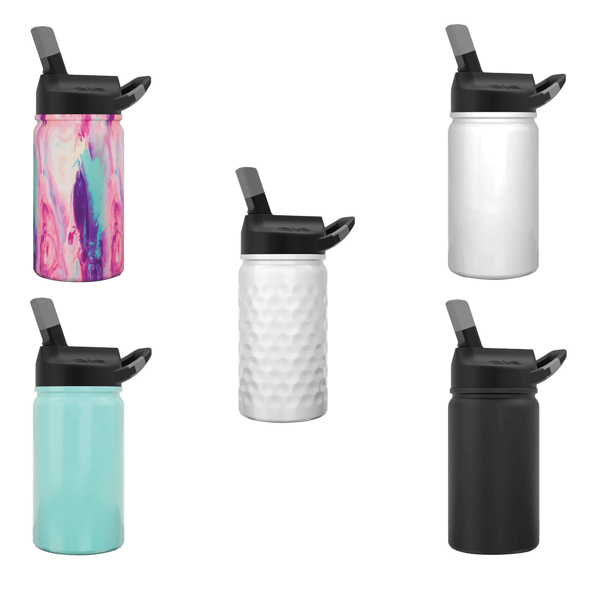 12oz Lil Sic Matte Tuff Black Water Bottle