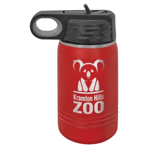 12oz Red  Water Bottles
