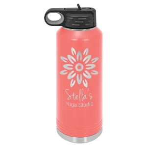 40oz Coral Water Bottles