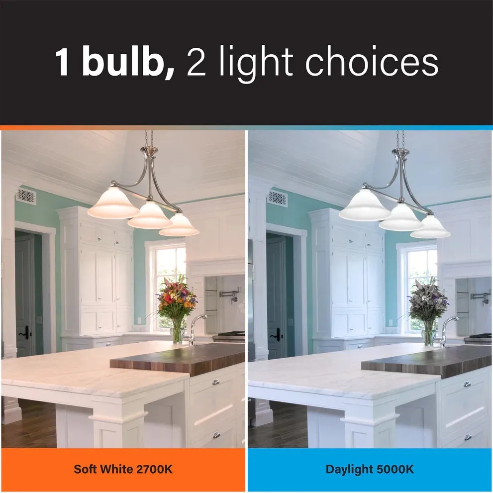 60W Color Selectable LED Light Bulb with Automatic Timer OM602CCTCATIMER