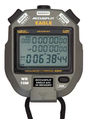 ACCUSPLIT AE625M35 (30) Memory Stopwatch with Large 3 Line Display