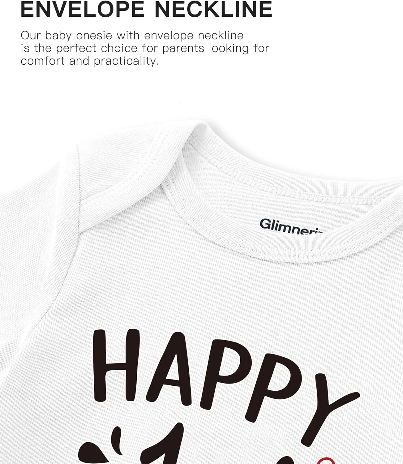 Baby Happy 1st Fathers Day Onesie Infant Cotton Short Sleeve Bodysuit 0-12 Months