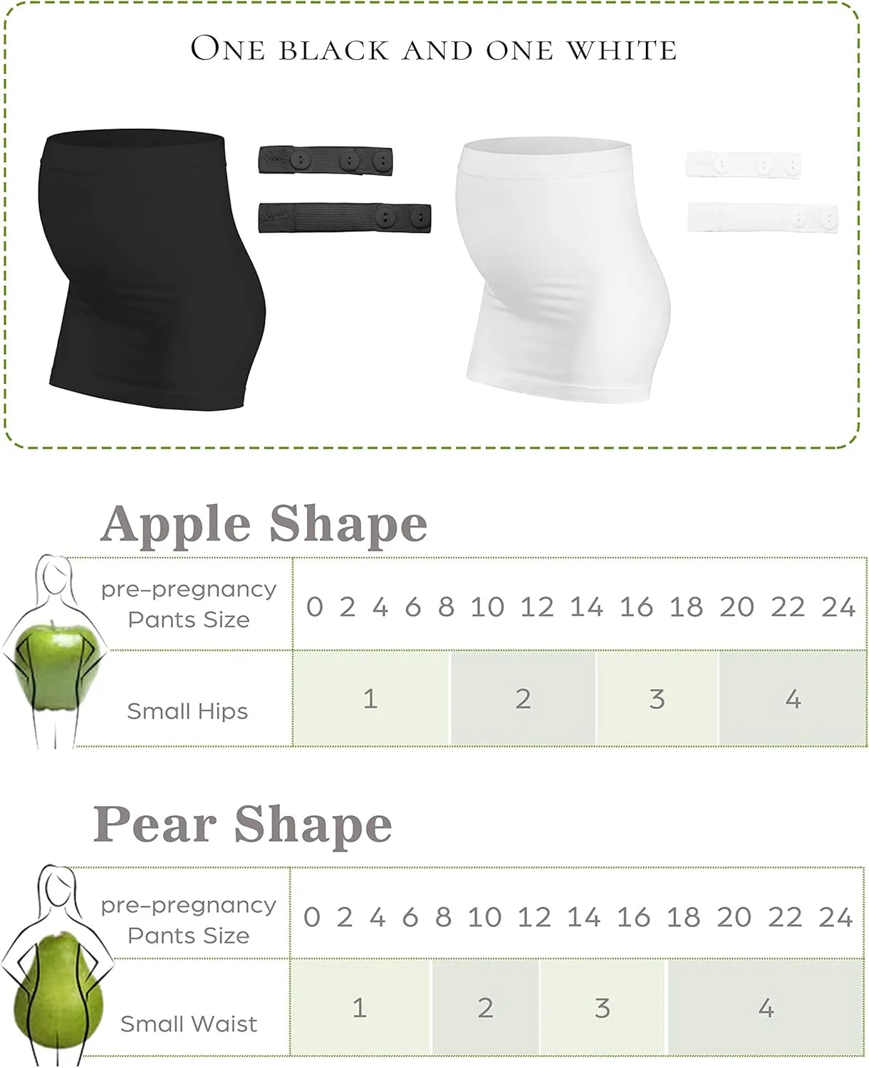 Belly Bands for Pregnant Women Maternity Band for Pants Postpartum Belly Band Pregnancy Band for Jeans