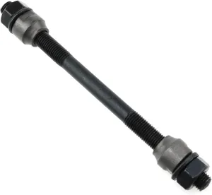 Bike Axle 130mm Bicycle Multiple Speed Front Hub Axle 5/16 Inch Black 26 tpi Hub Cone Lock Nut Washer Kit 1PCS