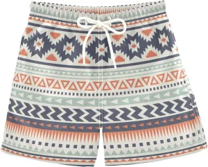 Boy Swim Trunks Quick Dry Swimsuit Bathing Suits Beach Board Shorts with Mesh Lining 8-16Years