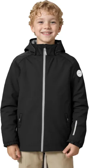 Boys Soft Shell Rain Jacket Lightweight Hiking Jacket Waterproof Windbreaker Outerwear for Kids