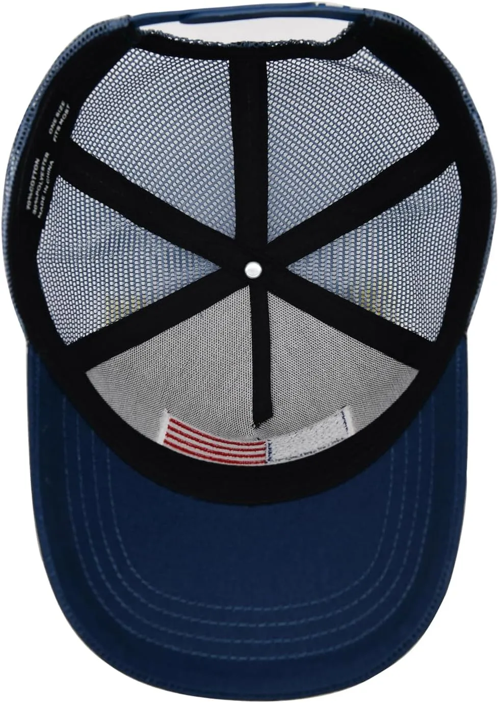 Boys Trucker Hat, Toddler American Flag Snapback Mesh Baseball Caps for Kids Age 2-6