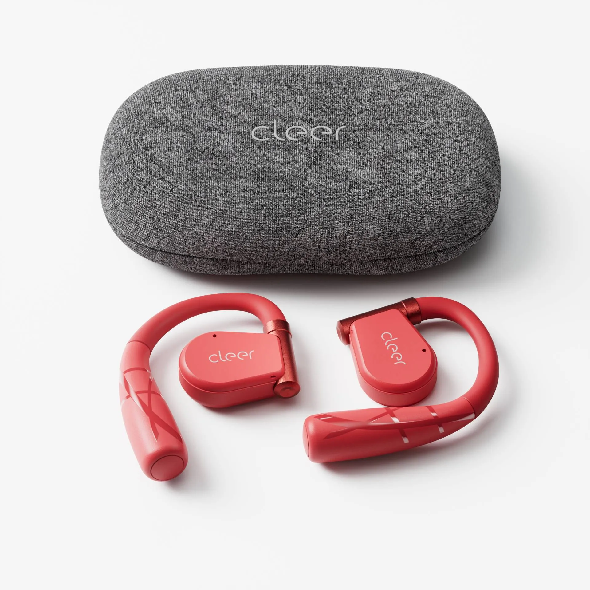 Cleer Audio Arc II Sport - Open-Ear True Wireless Sports Earphones - Red - Refurbished