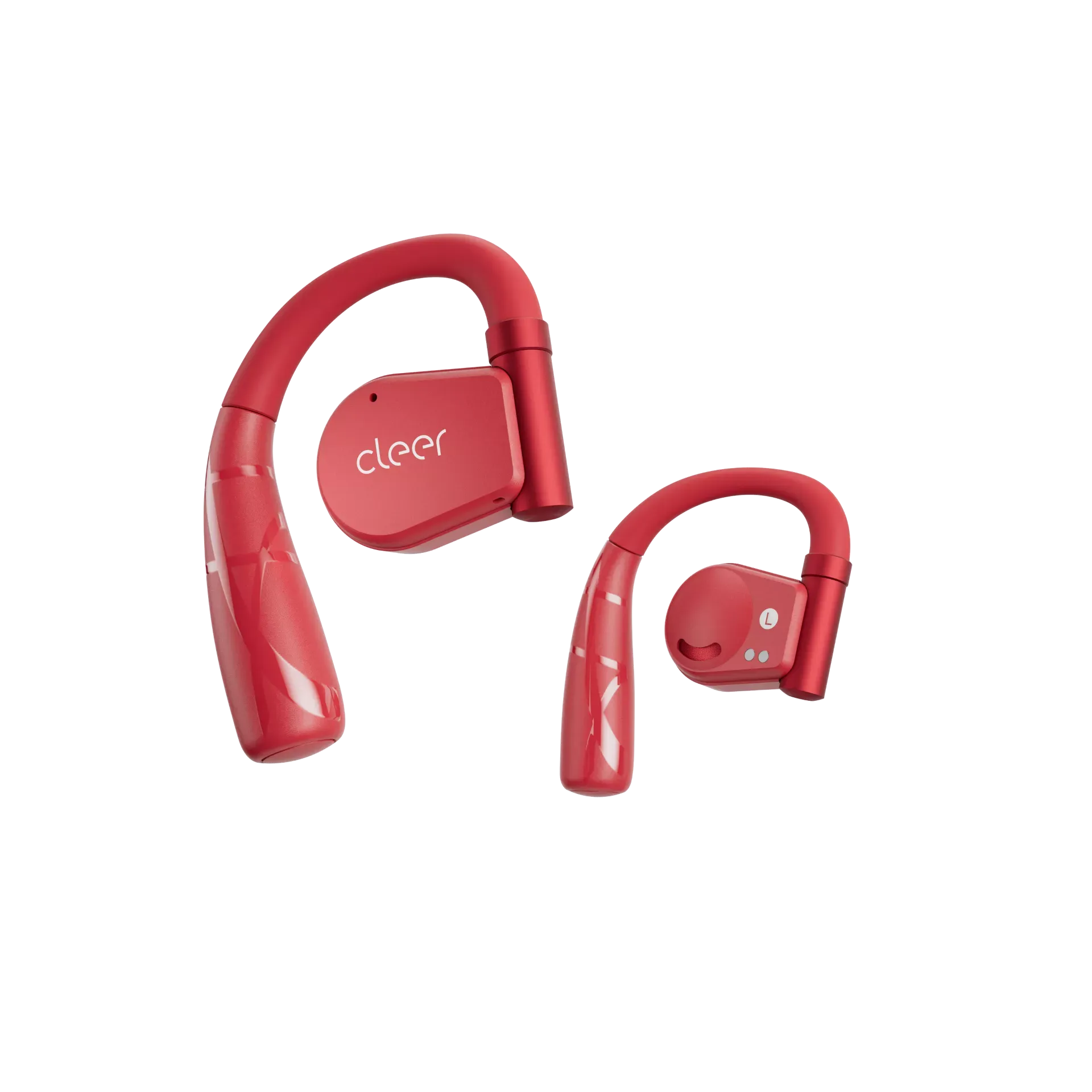 Cleer Audio Arc II Sport - Open-Ear True Wireless Sports Earphones - Red - Refurbished