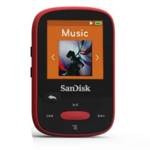 Clip Sport 4gb Mp3 Player Red