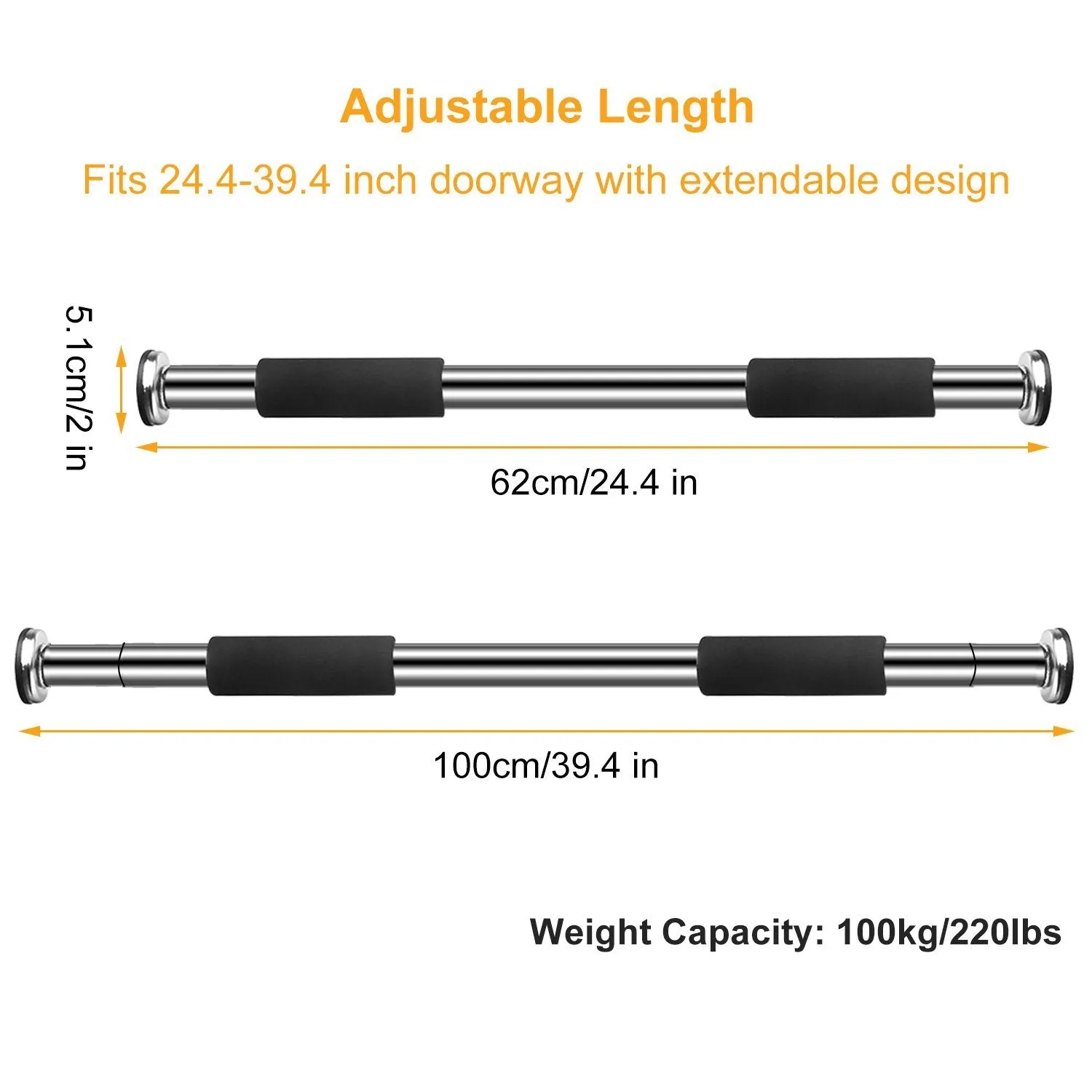 Doorway Pull Up Bar Exercise Gym