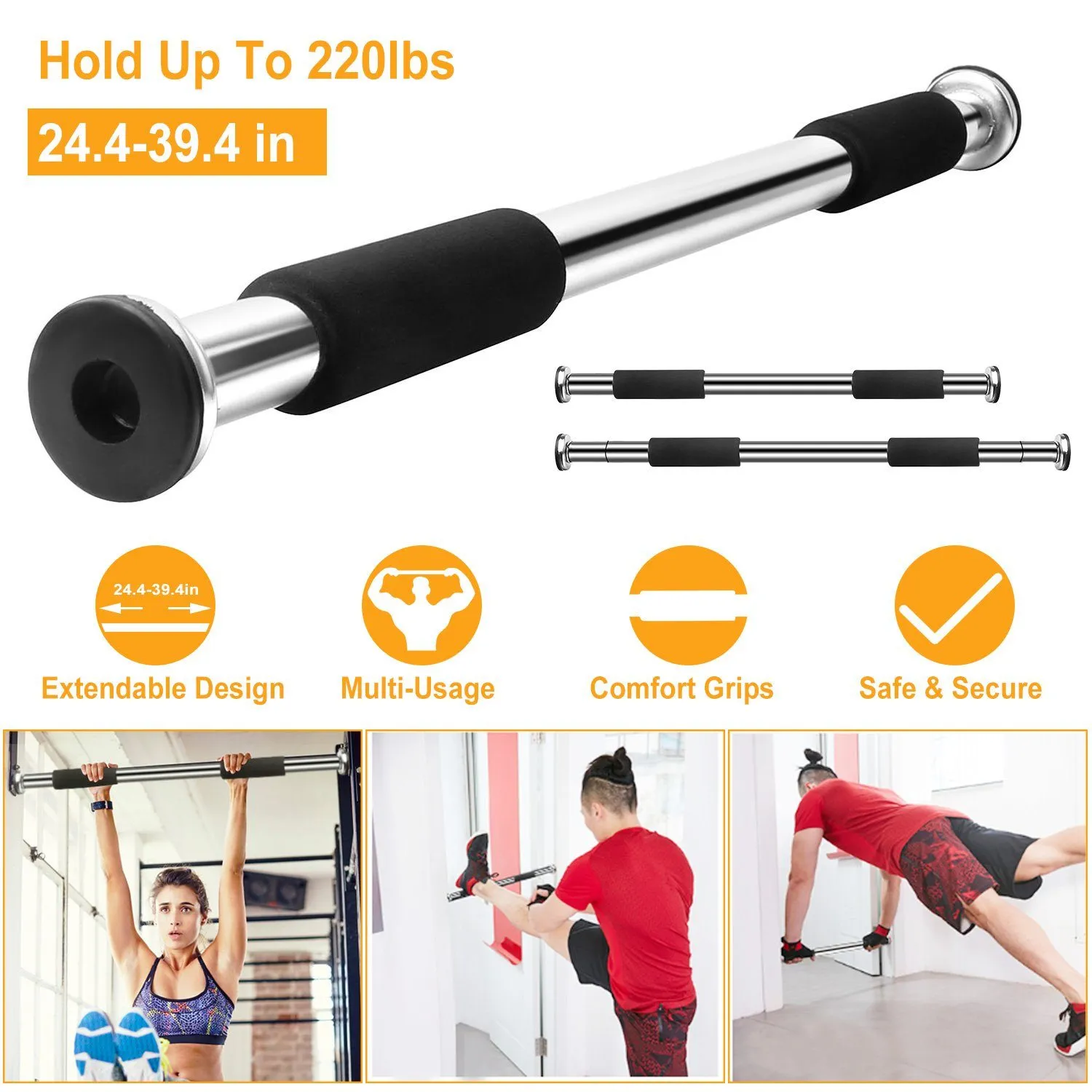 Doorway Pull Up Bar Exercise Gym