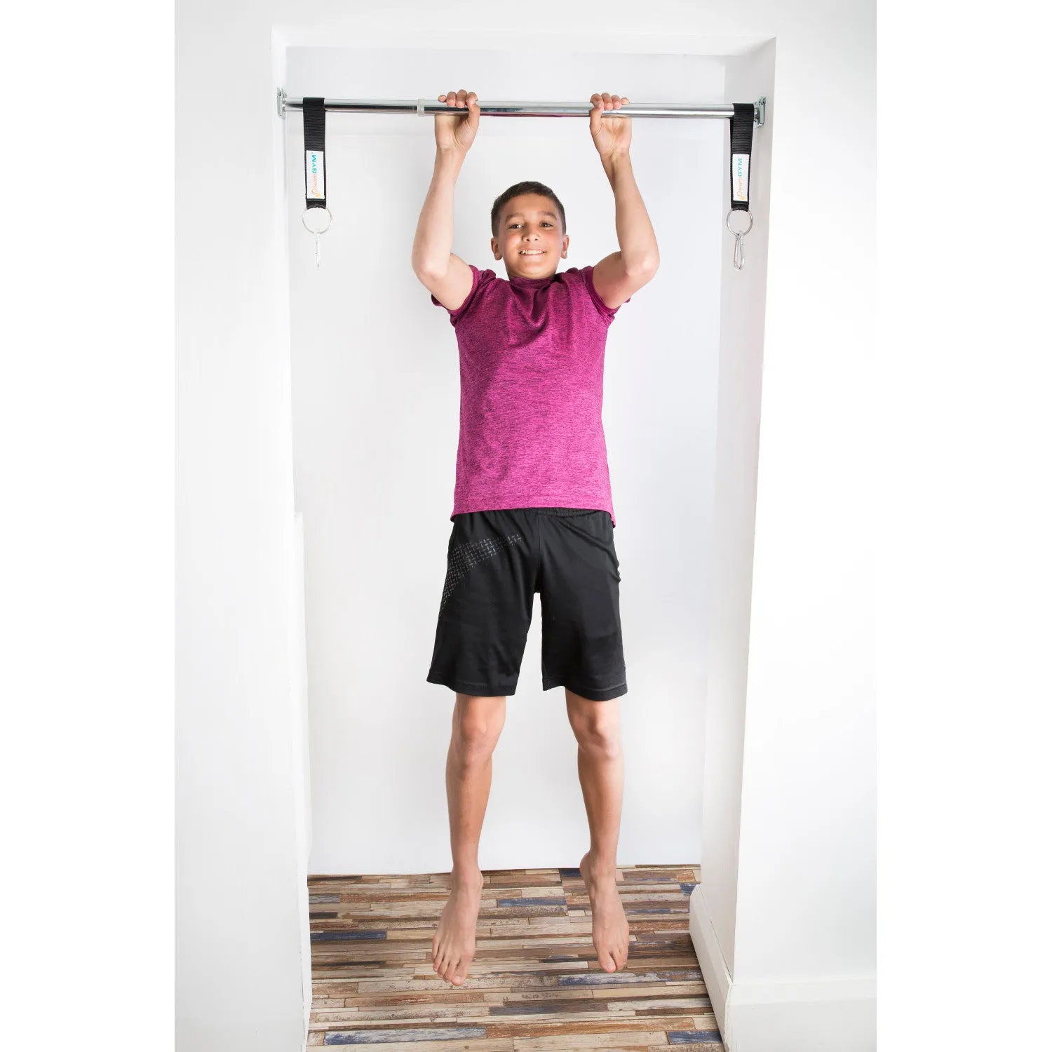 Doorway Swing Support Bar with Straps