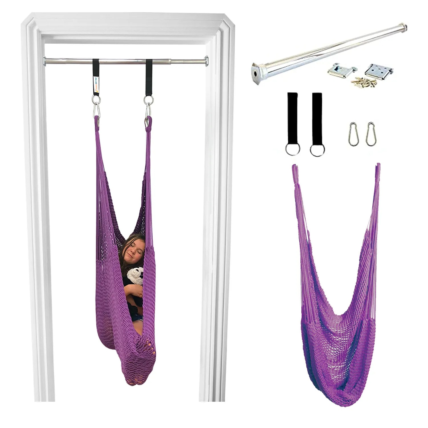 Doorway Therapy Hammock Swing - Calm Violet