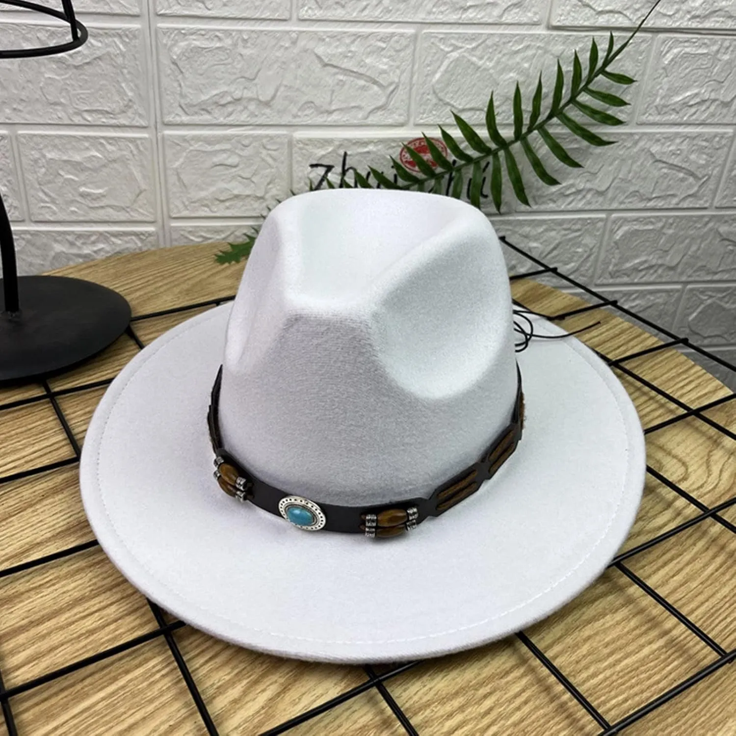 Fashion Fedora Fedoras Men Wide for Women Dress Hat Women's and Hats Baseball Cap Hats Western Cowboy Hat Bands for Men