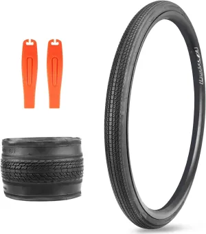 MEGHNA Bike Tire 700C Road Bike Foldable 700 x 35C Tire for Road Racing Fast Rolling 37-622mm Replacement Tire for Road Bicycle Fixed Gear Bike Gravel Bike Hybrid Bike (700 x 35C - 1 Pack)