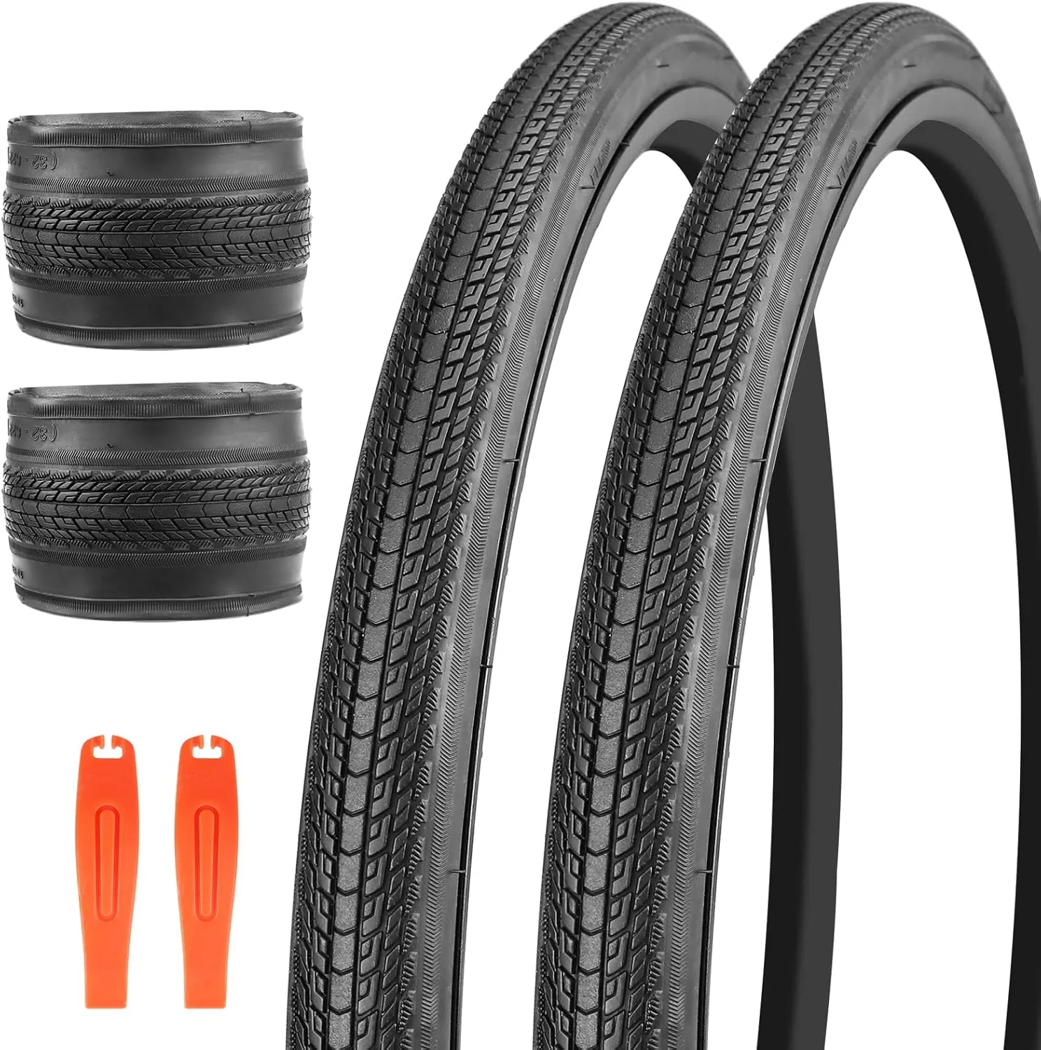 MEGHNA Road Bike Tire 700C Foldable Replacement 700 x 28C/32C/35C Tire Road Racing Fast Rolling for Road Bicycle Fixed Gear Bike Hybrid Commuter Bike