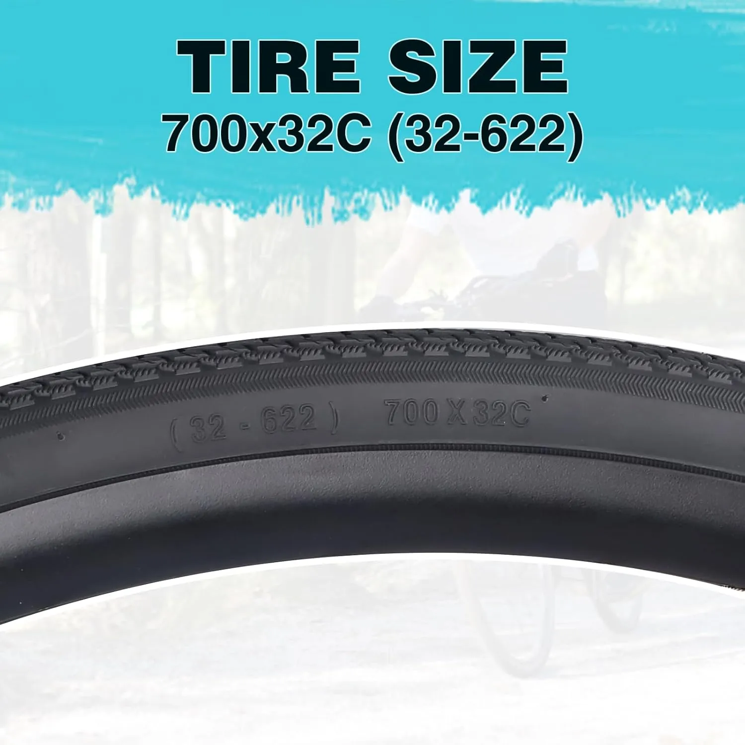 MEGHNA Road Bike Tire 700C Foldable Replacement 700 x 28C/32C/35C Tire Road Racing Fast Rolling for Road Bicycle Fixed Gear Bike Hybrid Commuter Bike