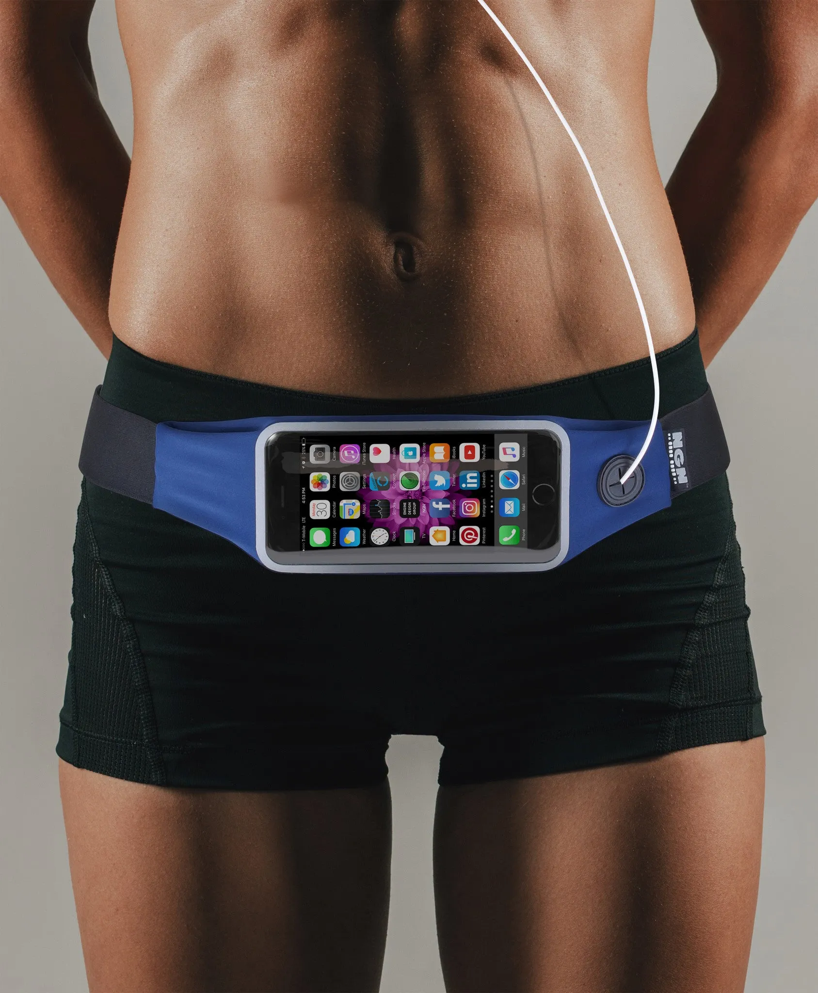 Mo-Fit® Waist Pack / Running Belt for iPhone, Android and most Smartphones | Peacock