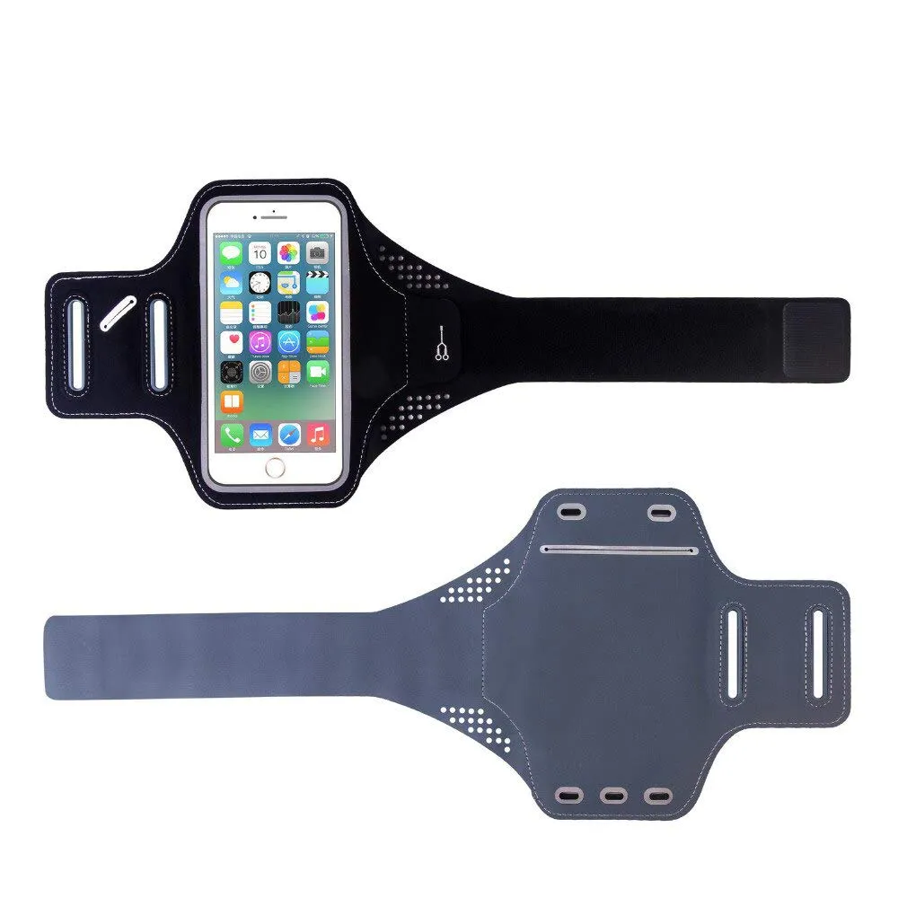 Mobile Phone Armband cell phone Arm band for Running Workout Water Resistant Holder Adjustable for Men Women Black Sports Arm Band Case