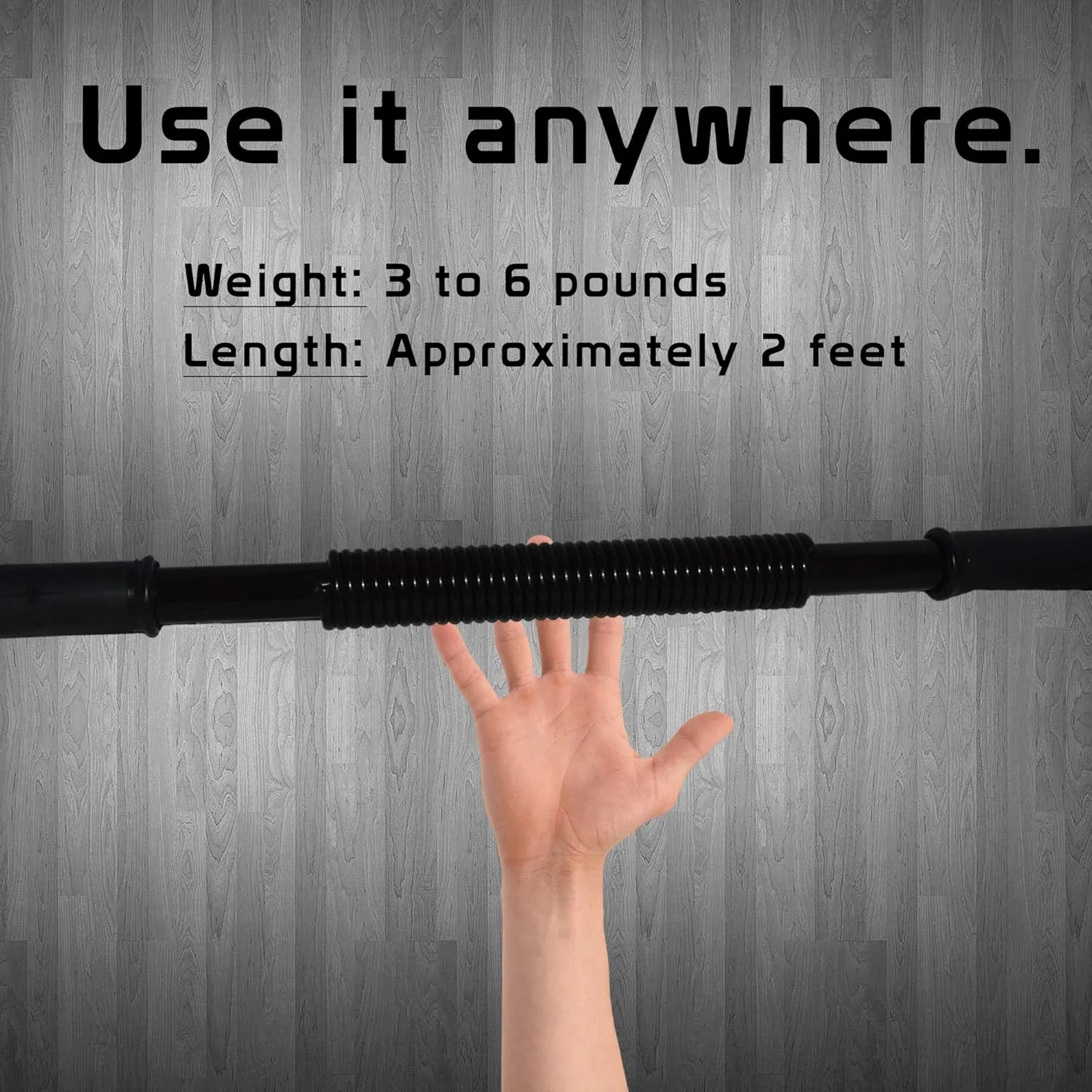 MOVEMINT Power Twister Chest Resistance Spring Bar Exerciser (20KG to 100KG Options)