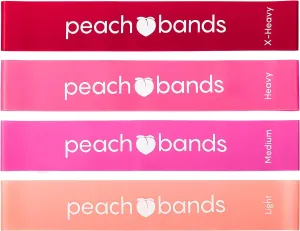 Peach Bands Resistance Bands Set - Exercise Workout Bands for Legs and Butt