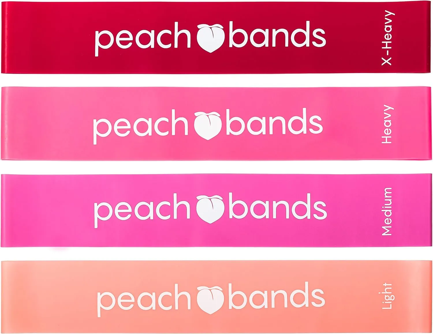 Peach Bands Resistance Bands Set - Exercise Workout Bands for Legs and Butt
