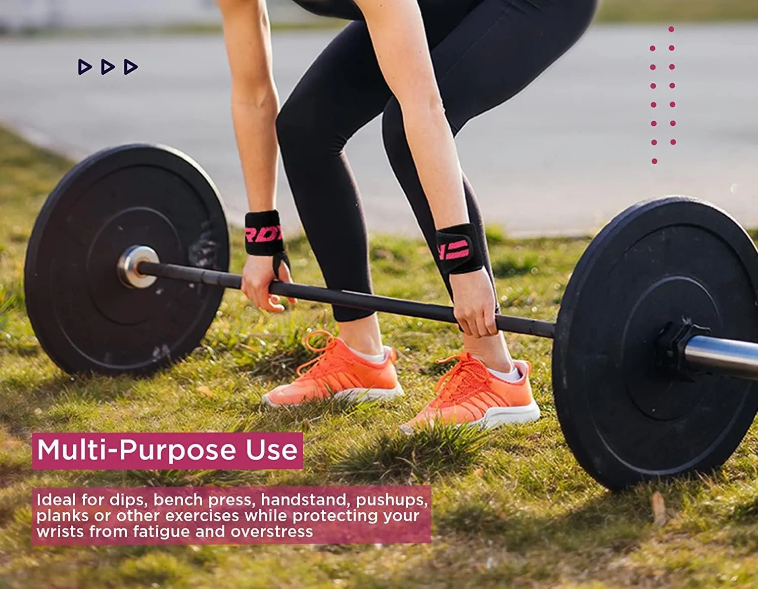 RDX Wrist Wraps for Weightlifting (Pair), IPL USPA Approved, Elasticated 18 Cotton Straps Support with Thumb Loop, Gym Wrap for Weight Lifting Powerlifting Competition Strength Training Bodybuilding
