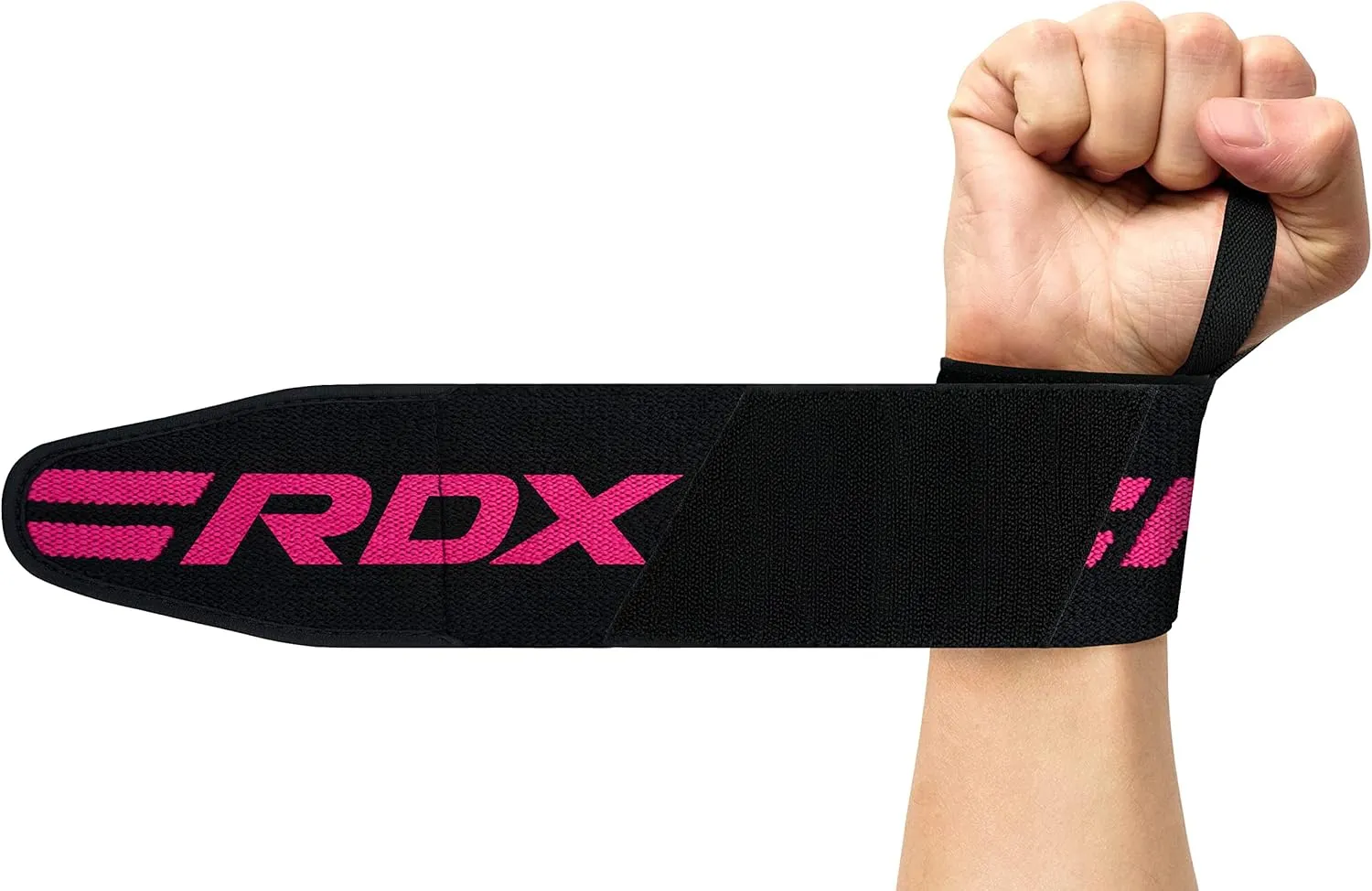 RDX Wrist Wraps for Weightlifting (Pair), IPL USPA Approved, Elasticated 18 Cotton Straps Support with Thumb Loop, Gym Wrap for Weight Lifting Powerlifting Competition Strength Training Bodybuilding