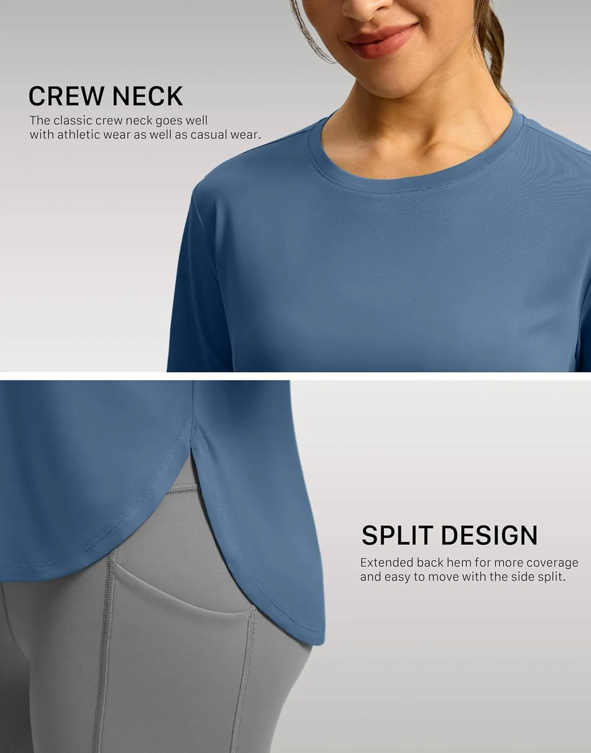 Soothfeel Women's Short Sleeve Workout Shirts UPF 50  Sun Protection Breathable Athletic Tee Tops Gym Running Yoga T-Shirts