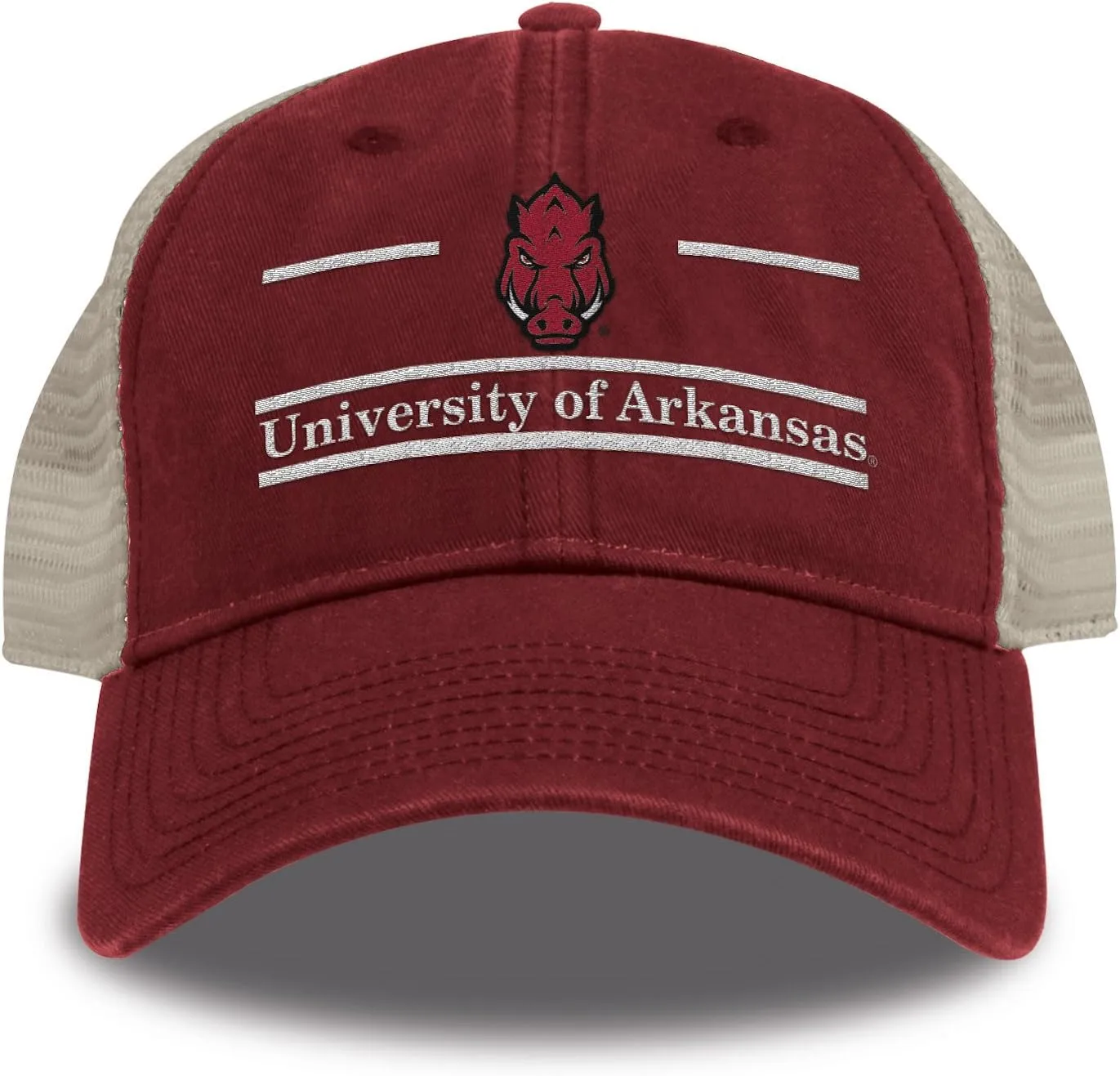 The Game Iowa Hawkeyes Adult Relaxed Khaki Meshback Snapback - Team Color