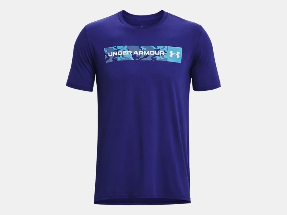 Under Armour Mens Camo Chest Stripe Short Sleeve T-Shirt