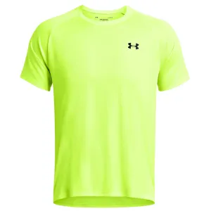 Under Armour Tech Textured Short Sleeve Tee - Mens - High Vis Yellow/Silica Green