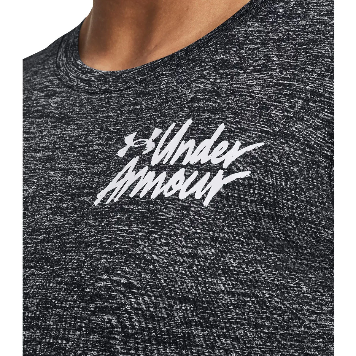Under Armour Tech Twist Graphic Short Sleeve Tee - Womens - Black/White