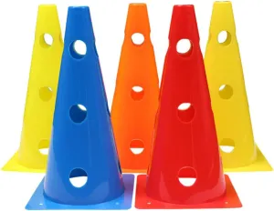 VANZACK 5Pcs Soccer Training Cones, Football Flexibility Training Obstacles, Hollow Out Training Cones, Marker Cones, Soccer Party Favors, Soccer Cones, Football Training Equipment
