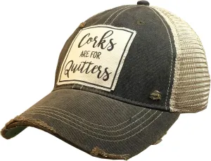 VINTAGE LIFE Women's Distressed Funny Sayings Trucker Baseball Hats