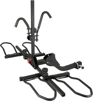 WEIZE Hitch Bike Rack, Wobble Free Smart Tilting Folding Bicycle Car Racks for Standard, Fat Tire and Electric Bike, 2-Bike 160 lbs Capacity, 2-inch Receiver