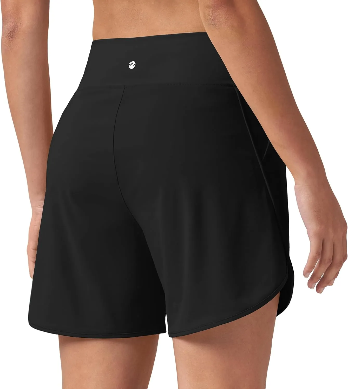 Willit Women's 5" Swim Shorts with Liner High Waisted Quick Dry Swimming Board Shorts with Pockets UPF 50 