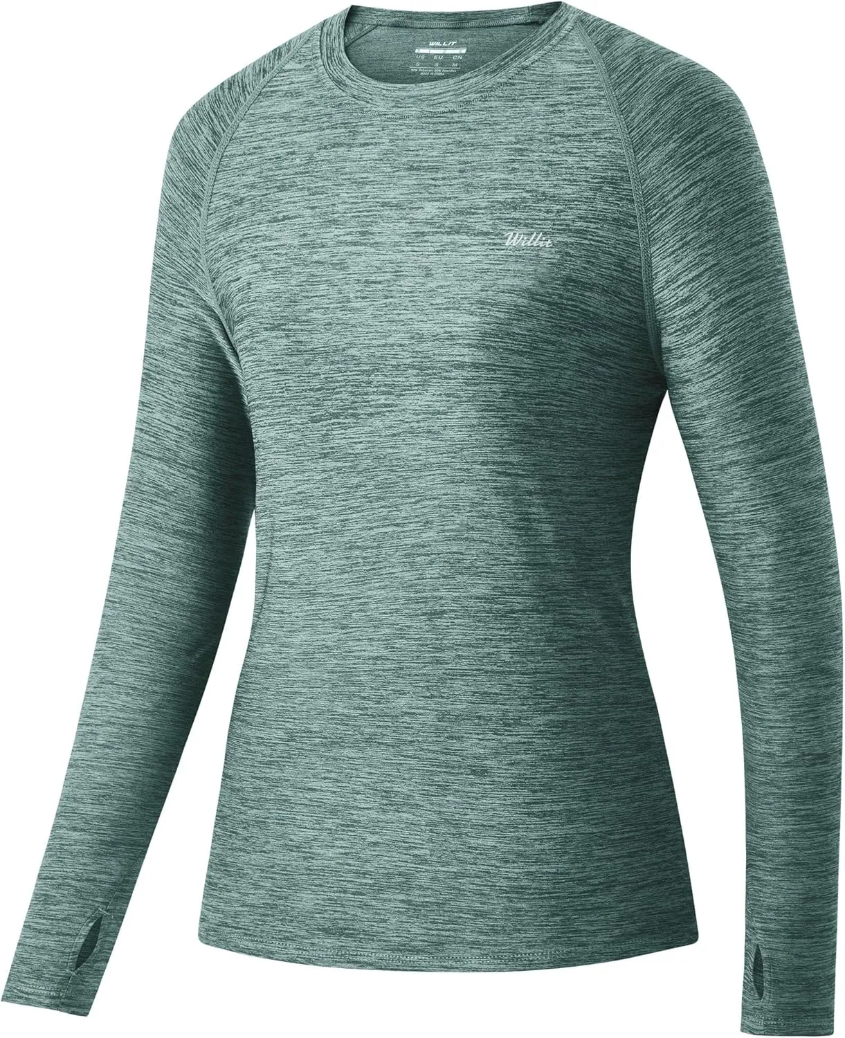 Willit Women's UPF 50  Sun Protection Shirt Long Sleeve SPF UV Shirt Rash Guard Swim Hiking Fishing Tops Lightweight